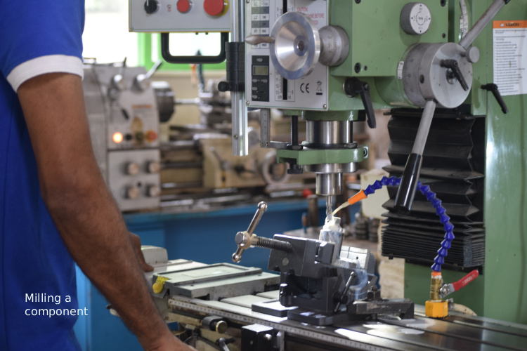 milling closeup