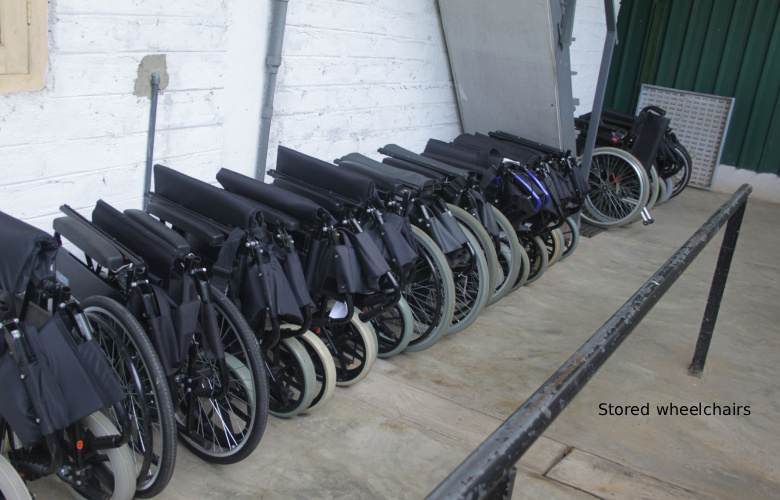 stored wheelchairs